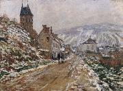 Claude Monet, The Road in Vetheuil in Winter